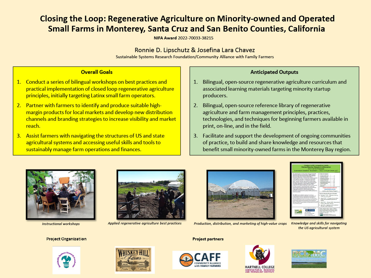 Closing the Loop: Regenerative Agriculture on Minority-owned and Operated Small Farms poster