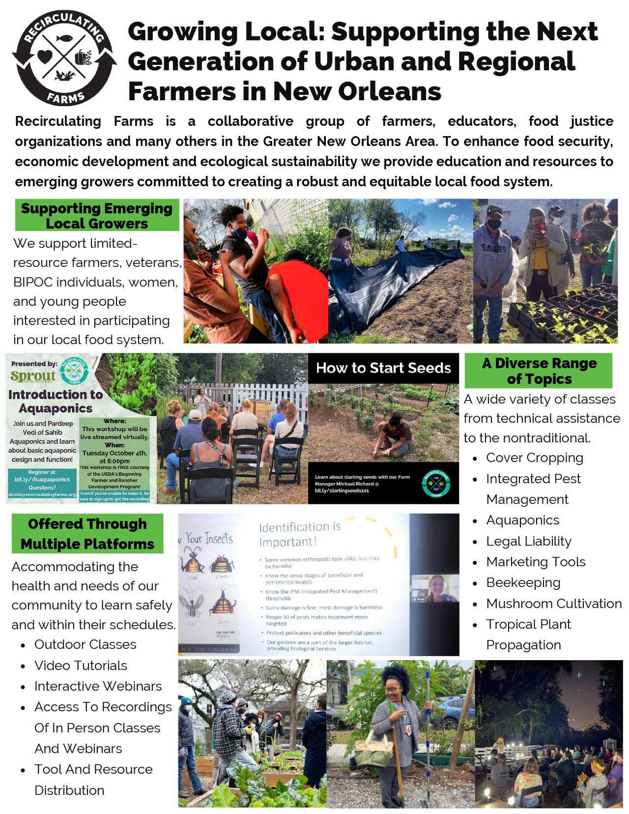 Growing Local: Supporting and Developing New and Beginning Farmers in Southeast Louisiana poster