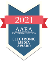 2021 AAEA Extension Section Electronic Media Award